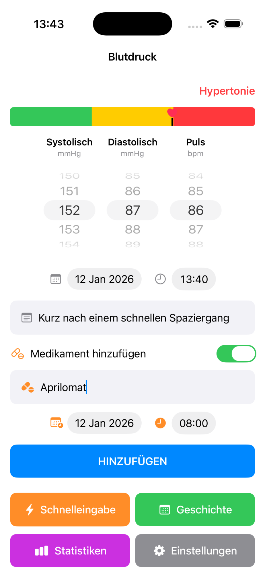 LinRR mit Medikament